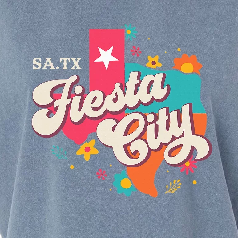 San Antonio Fiesta City Cinco De Mayo Fiesta Squad Texas Garment-Dyed Women's Muscle Tee