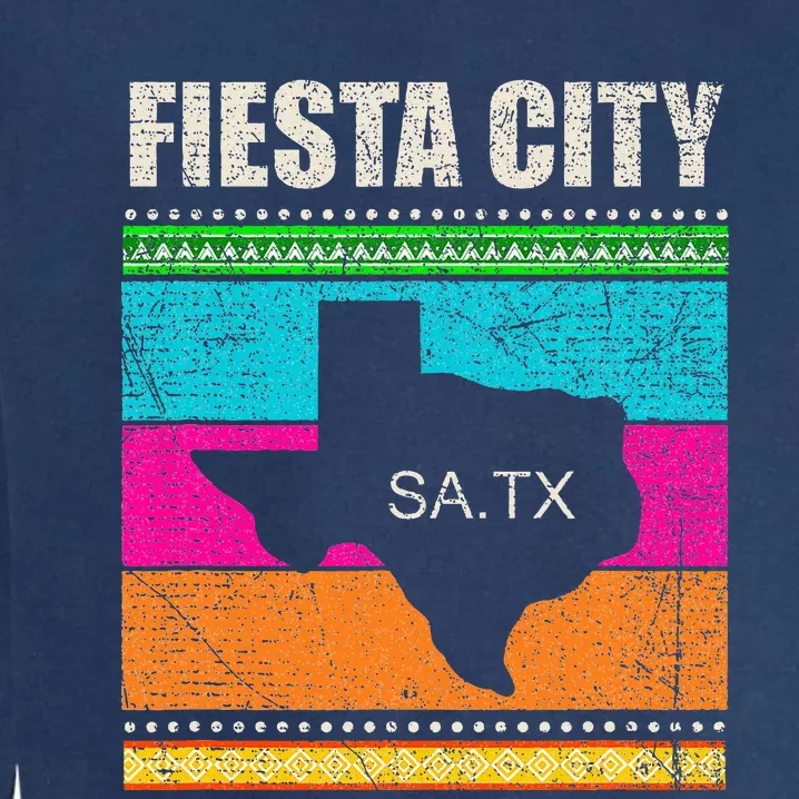 San Antonio Fiesta City Cinco De Mayo Fiesta Squad Texas Garment-Dyed Sweatshirt