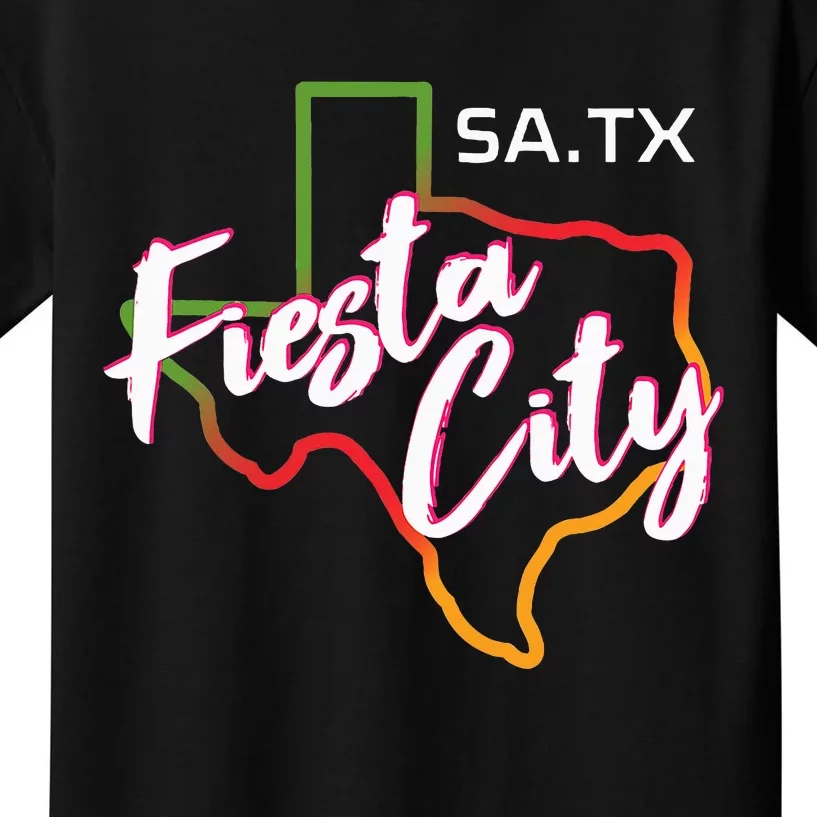 San Antonio Fiesta City Cinco De Mayo Fiesta Squad Texas Kids T-Shirt