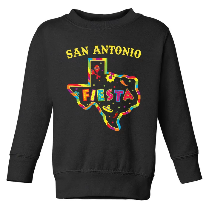 San Antonio Fiesta City Cinco De Mayo Fiesta Squad Texas Toddler Sweatshirt