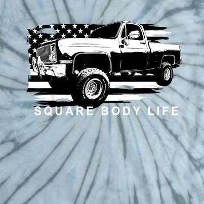 Squarebody American Flag Square Body Truck Tie-Dye T-Shirt