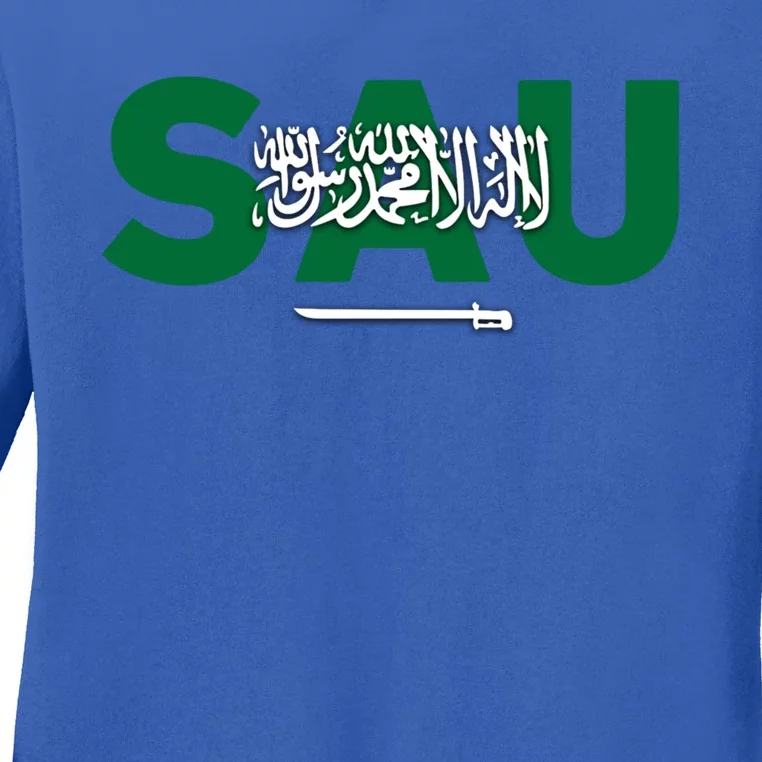 Saudi Arabia For Saudi National Day Gift Ladies Long Sleeve Shirt