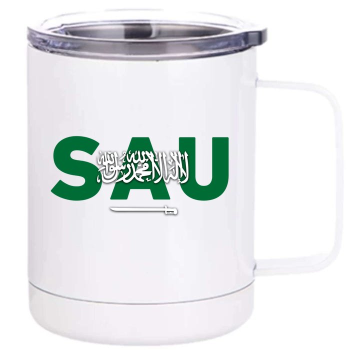 Saudi Arabia For Saudi National Day Gift Front & Back 12oz Stainless Steel Tumbler Cup