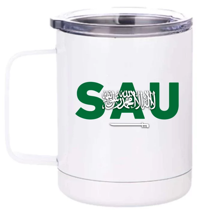 Saudi Arabia For Saudi National Day Gift Front & Back 12oz Stainless Steel Tumbler Cup