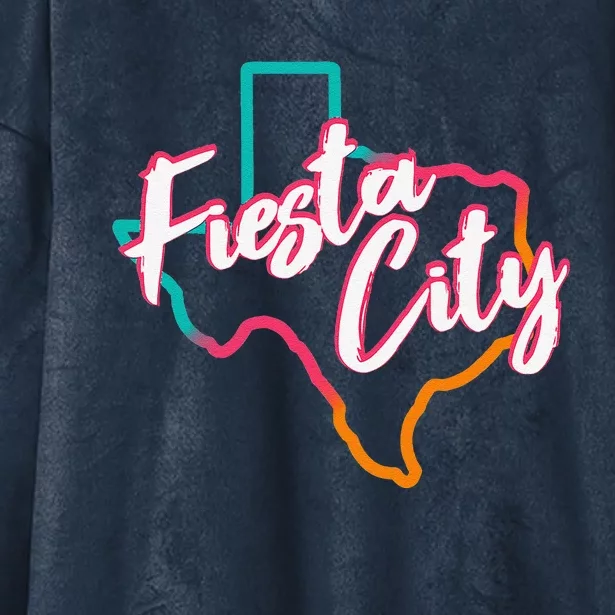 San Antonio Fiesta City Fans Hooded Wearable Blanket