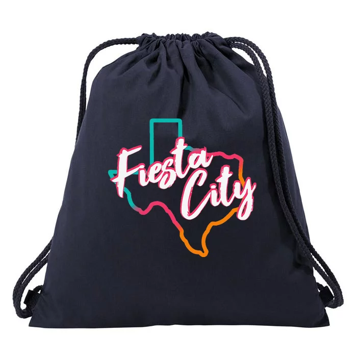 San Antonio Fiesta City Fans Drawstring Bag