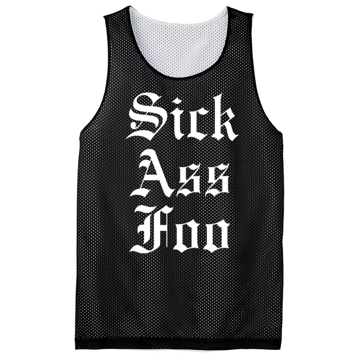 Sick Ass Foo Mesh Reversible Basketball Jersey Tank