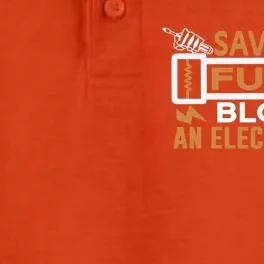 Save A Fuse Blow An Electrician Gift Dry Zone Grid Performance Polo