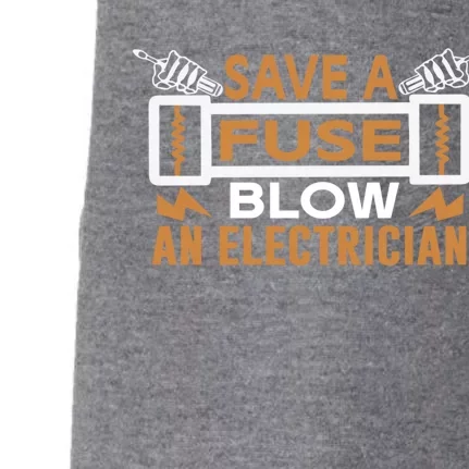 Save A Fuse Blow An Electrician Gift Doggie 3-End Fleece Hoodie