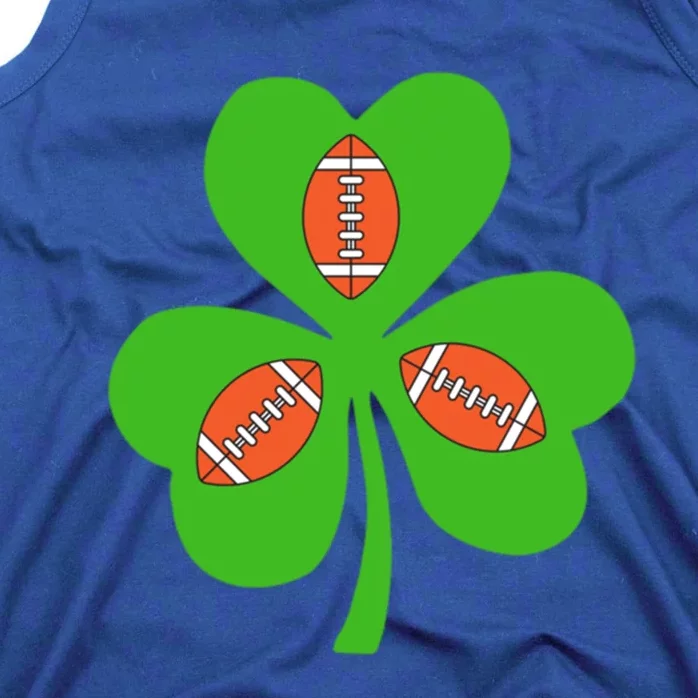 Shamrock American Football St Patrick's Day Funny Gift Tank Top