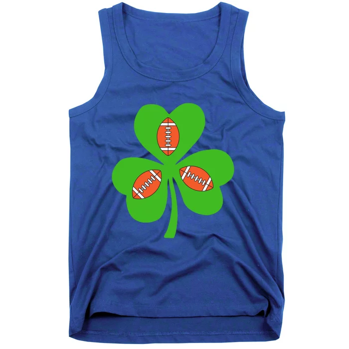 Shamrock American Football St Patrick's Day Funny Gift Tank Top