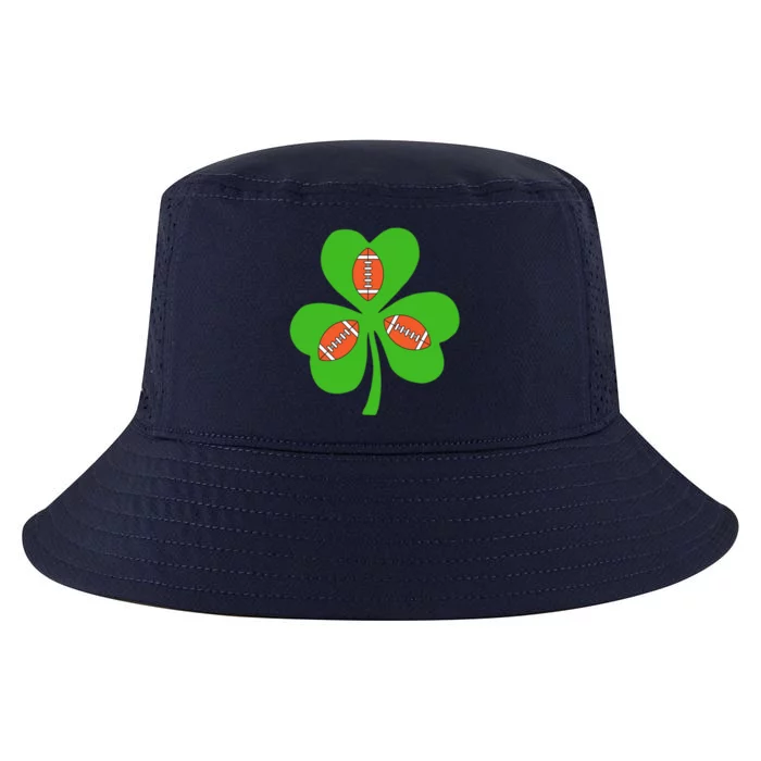 Shamrock American Football St Patrick's Day Funny Gift Cool Comfort Performance Bucket Hat