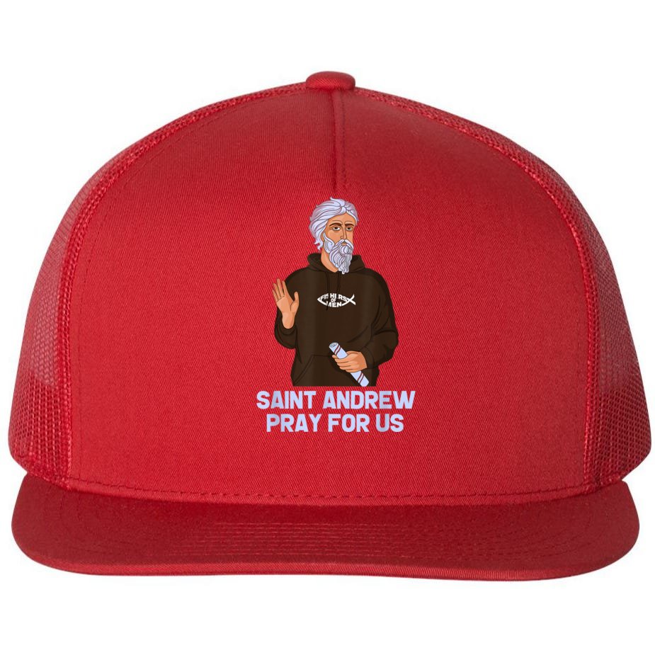 St Andrew Patron Saint of Fisherman Fishing Catholic Saint  Cap for Sale  by Catholicy