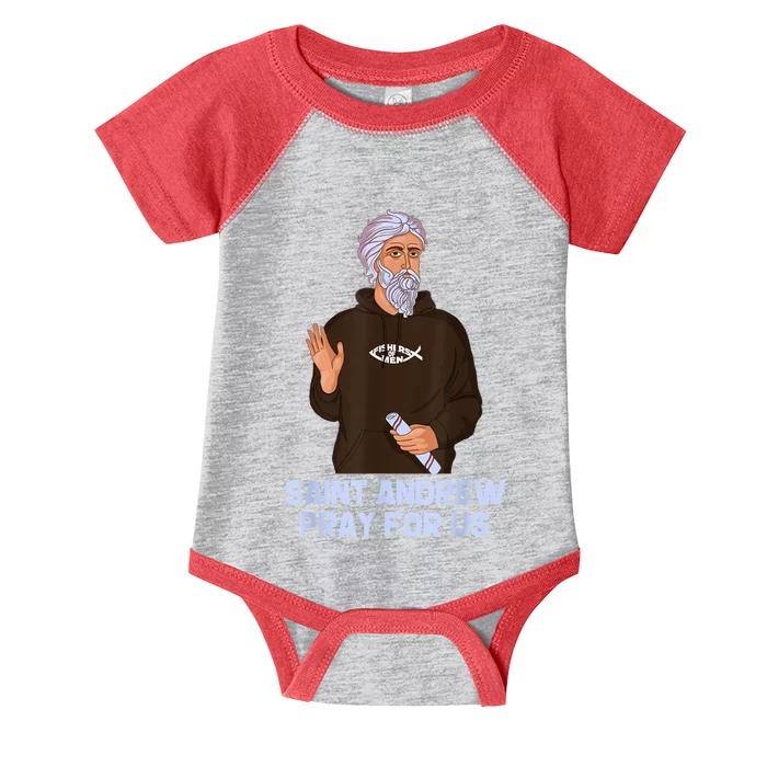 St Andrew Fishing Patron Saint Of Fisherman Catholic Saint Infant Baby Jersey Bodysuit