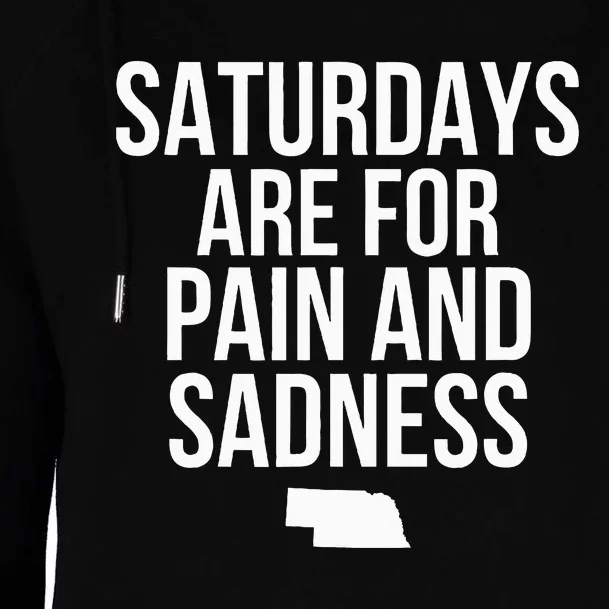 Saturdays Are For Pain And Sadness Womens Funnel Neck Pullover Hood