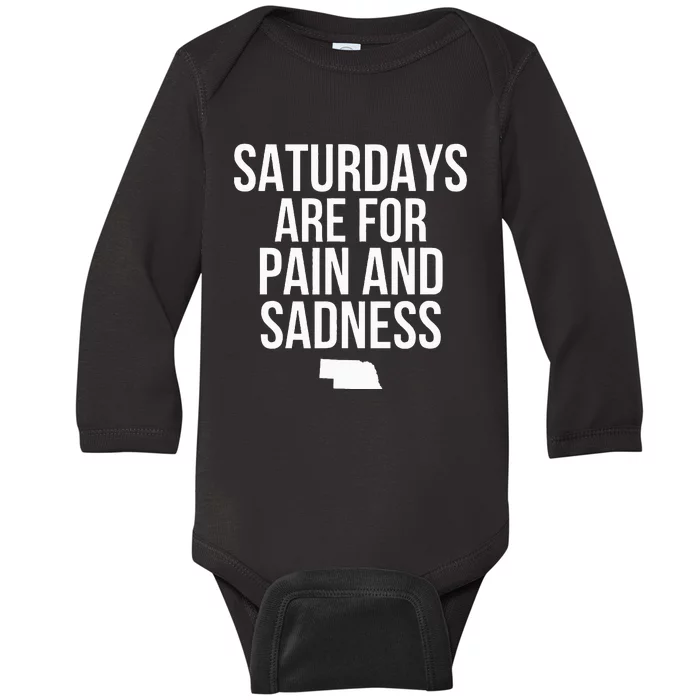 Saturdays Are For Pain And Sadness Baby Long Sleeve Bodysuit