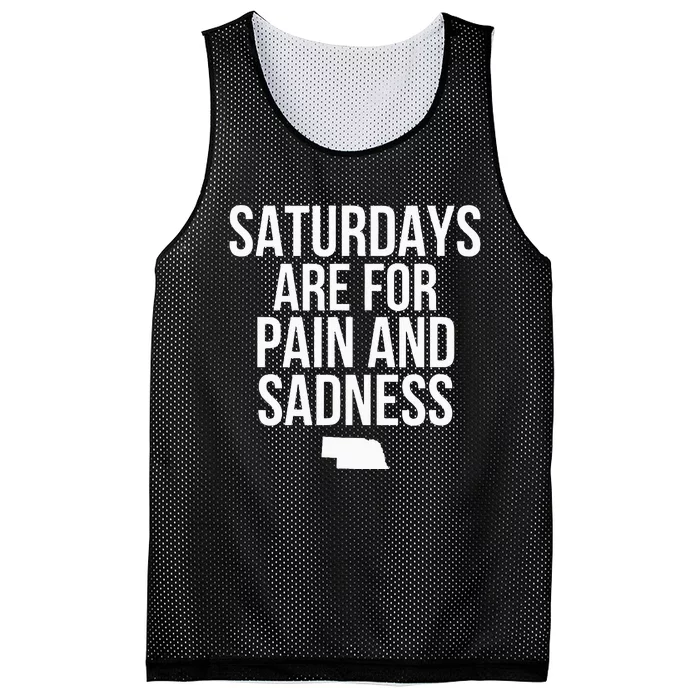 Saturdays Are For Pain And Sadness Mesh Reversible Basketball Jersey Tank