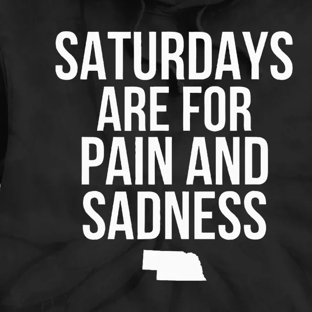 Saturdays Are For Pain And Sadness Tie Dye Hoodie