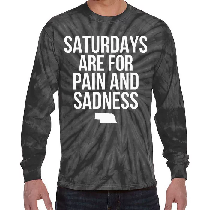 Saturdays Are For Pain And Sadness Tie-Dye Long Sleeve Shirt