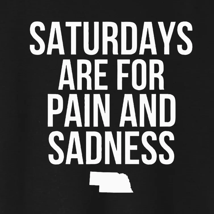 Saturdays Are For Pain And Sadness Women's Crop Top Tee