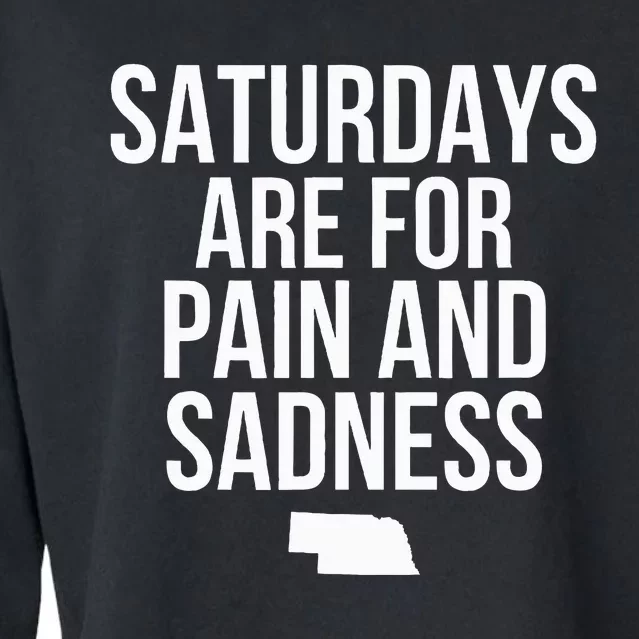 Saturdays Are For Pain And Sadness Cropped Pullover Crew