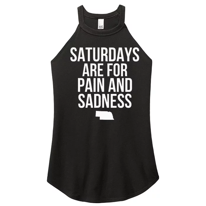 Saturdays Are For Pain And Sadness Women’s Perfect Tri Rocker Tank