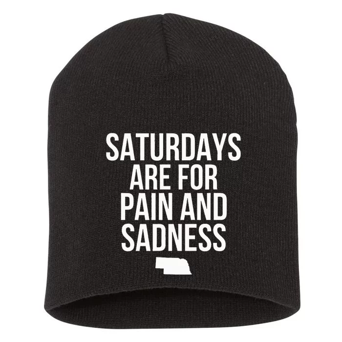 Saturdays Are For Pain And Sadness Short Acrylic Beanie