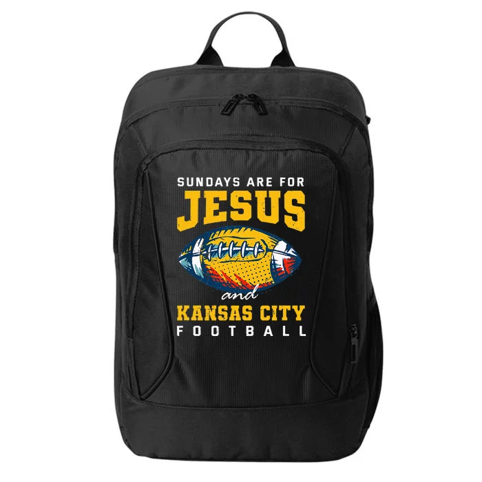 Sundays Are For Jesus And Kansas City Football Missouri City Backpack