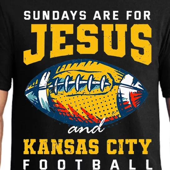 Sundays Are For Jesus And Kansas City Football Missouri Pajama Set