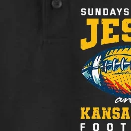 Sundays Are For Jesus And Kansas City Football Missouri Dry Zone Grid Performance Polo