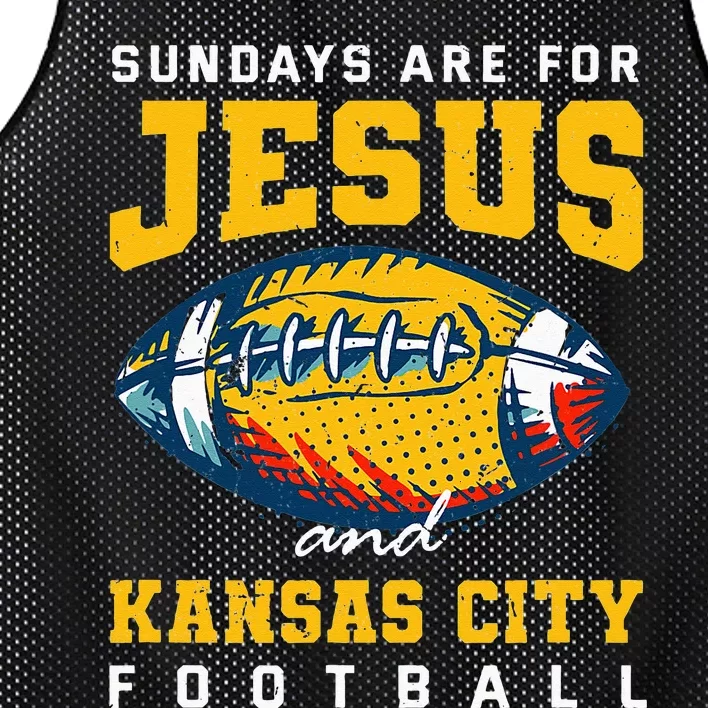 Sundays Are For Jesus And Kansas City Football Missouri Mesh Reversible Basketball Jersey Tank