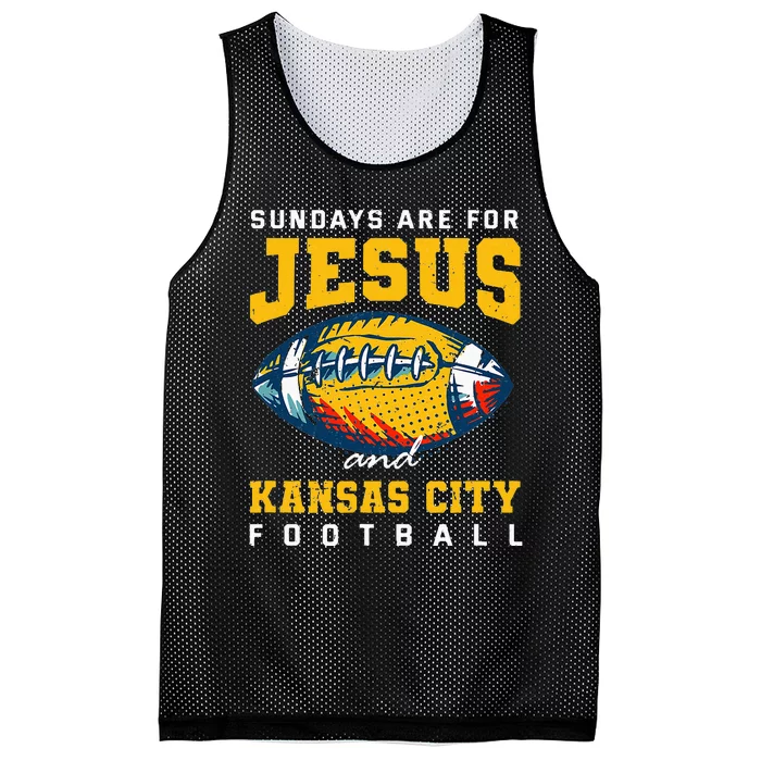 Sundays Are For Jesus And Kansas City Football Missouri Mesh Reversible Basketball Jersey Tank