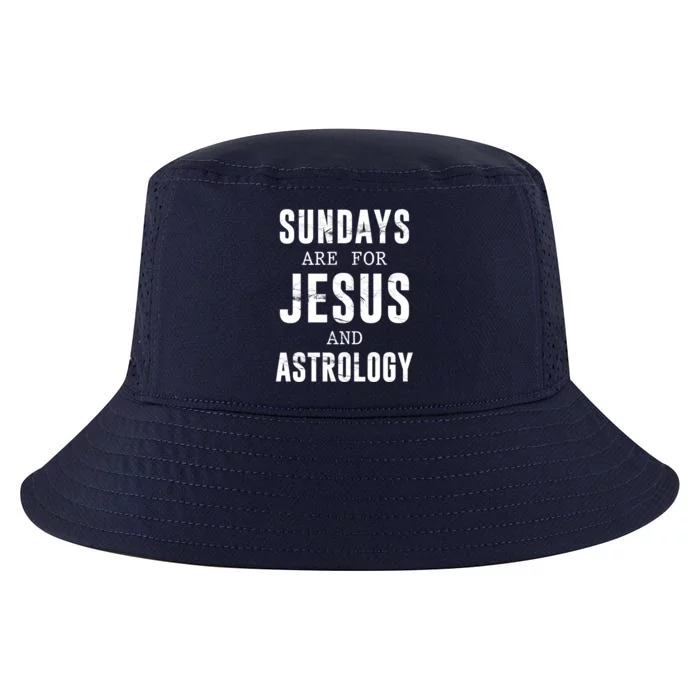 Sundays Are For Jesus And Astrology Gift Cool Comfort Performance Bucket Hat