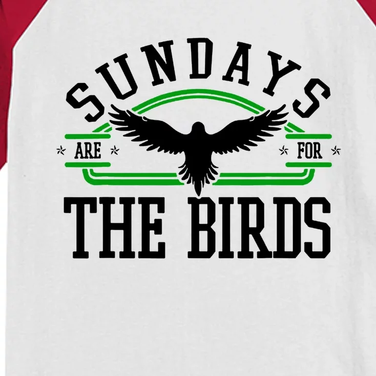 Sundays Are For The Birds Football Philadelphia Kids Colorblock Raglan Jersey