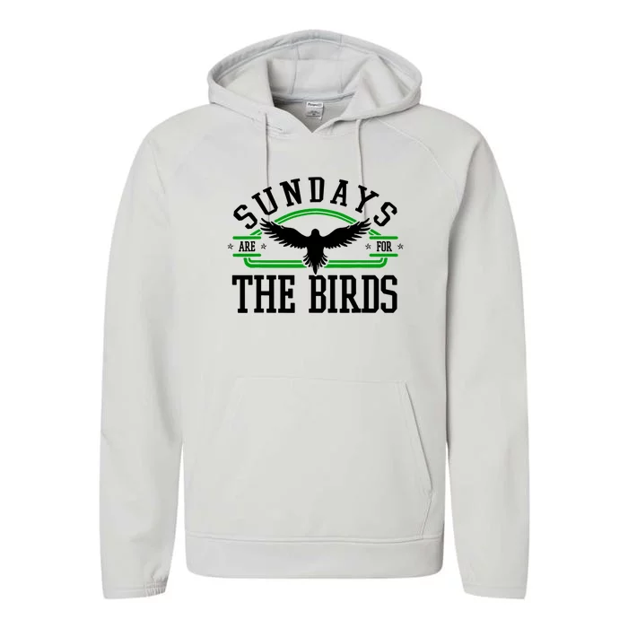 Sundays Are For The Birds Football Philadelphia Performance Fleece Hoodie