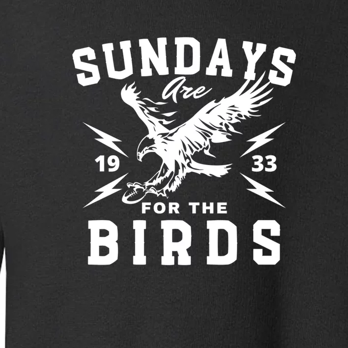 Sundays Are For The Birds Football Philadelphia Toddler Sweatshirt