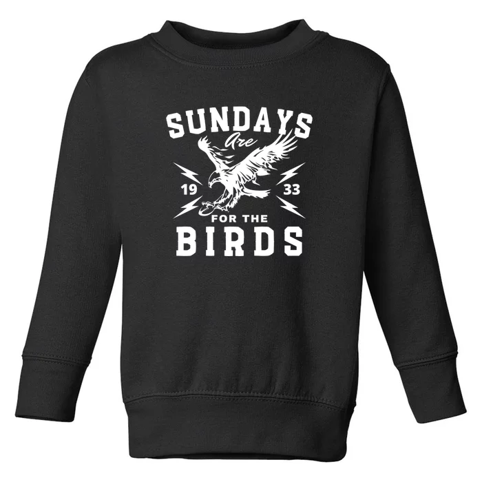 Sundays Are For The Birds Football Philadelphia Toddler Sweatshirt