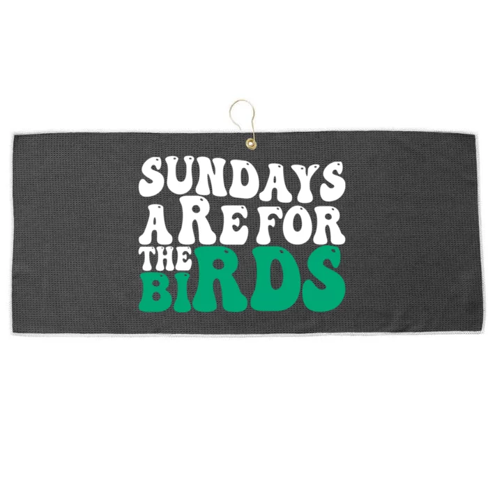 Sundays Are For The Birds It's A Philly Thing Philadelphia Football Large Microfiber Waffle Golf Towel