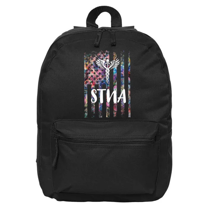 STNA American Flag 16 in Basic Backpack