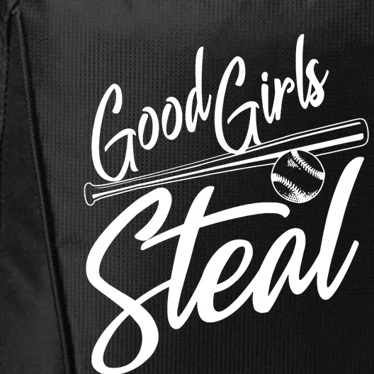 Softball Art For Women Good Girl Steal Baseball Pitcher City Backpack