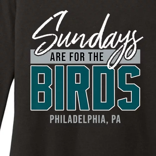 Sundays Are For The Birds Football Philadelphia Womens CVC Long Sleeve Shirt