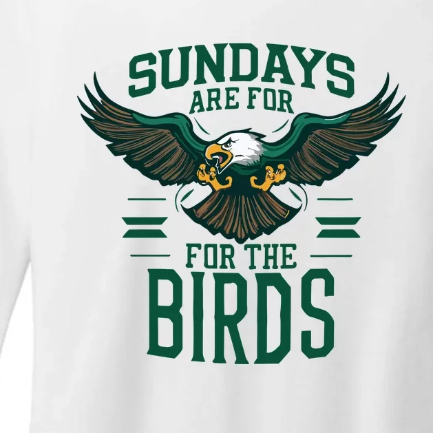 Sundays Are For The Birds Football Philadelphia Womens CVC Long Sleeve Shirt