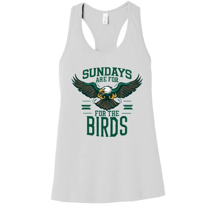 Sundays Are For The Birds Football Philadelphia Women's Racerback Tank