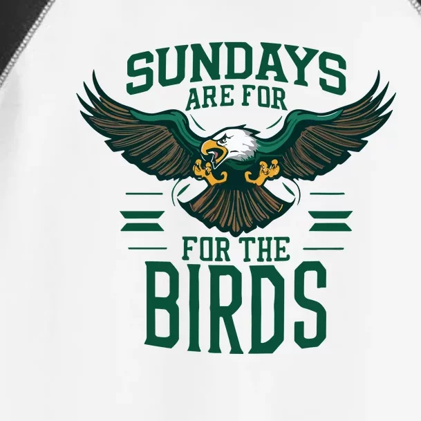 Sundays Are For The Birds Football Philadelphia Toddler Fine Jersey T-Shirt