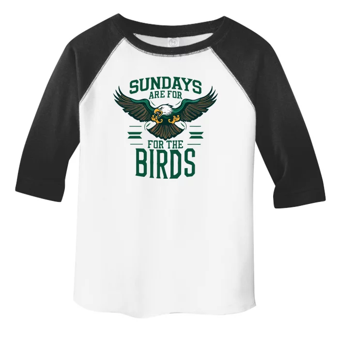 Sundays Are For The Birds Football Philadelphia Toddler Fine Jersey T-Shirt