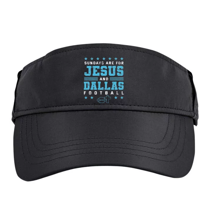 Sundays are for Jesus and Dallas Football Texas Adult Drive Performance Visor