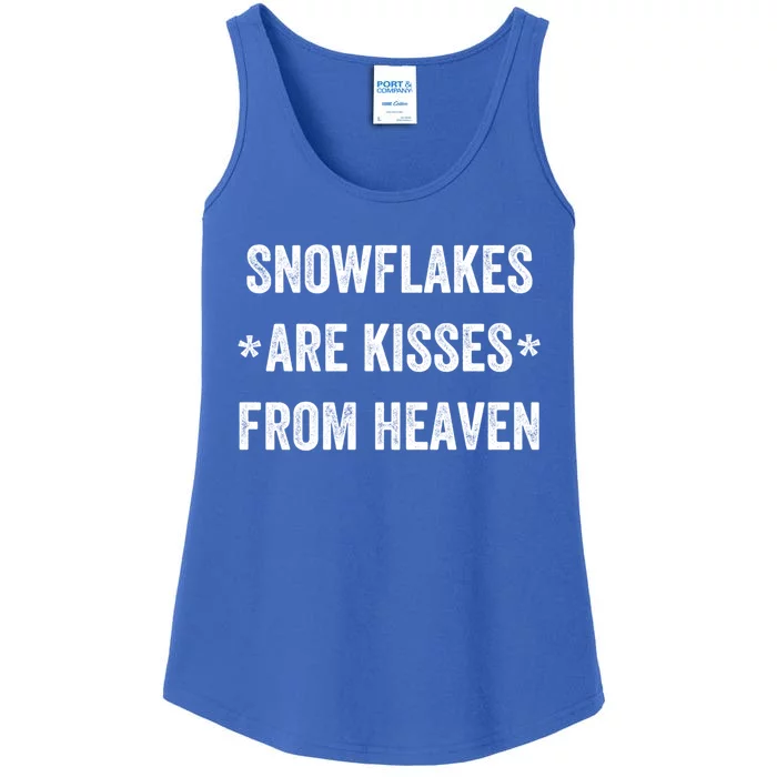 Snowflakes Are From Heaven For Snow Winter Vacation Gift Ladies Essential Tank