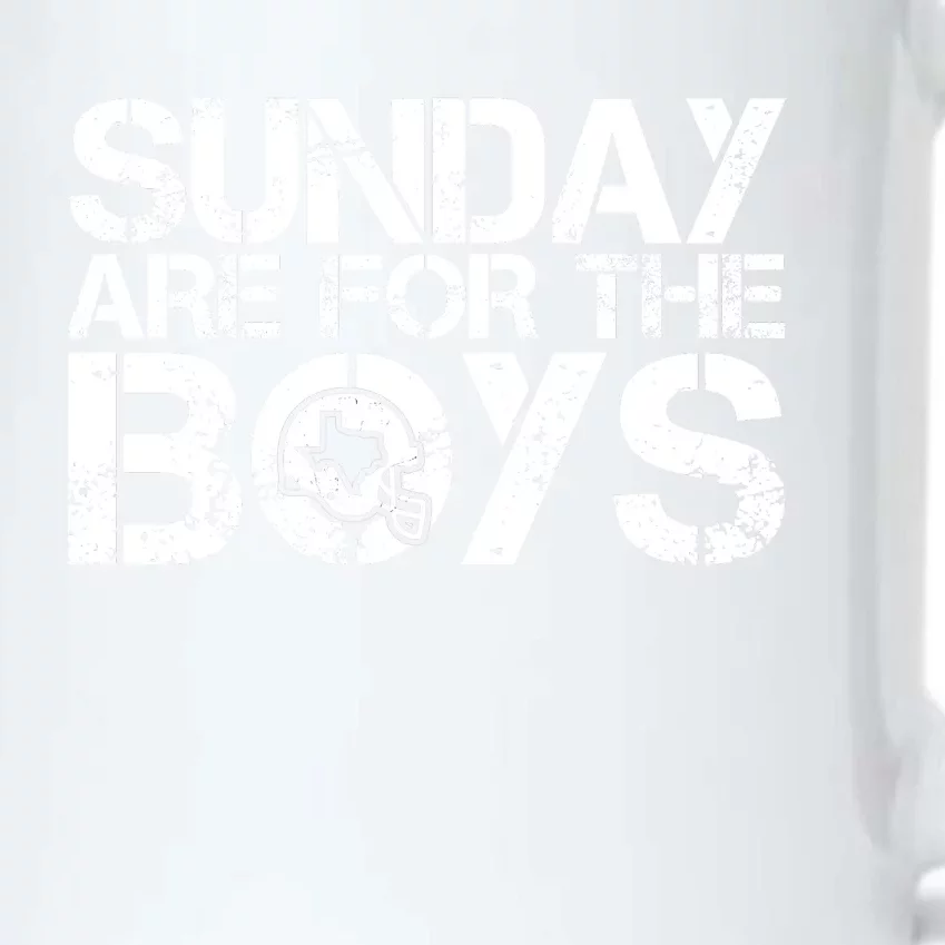 Sunday Are For The Boy Football Fan Black Color Changing Mug