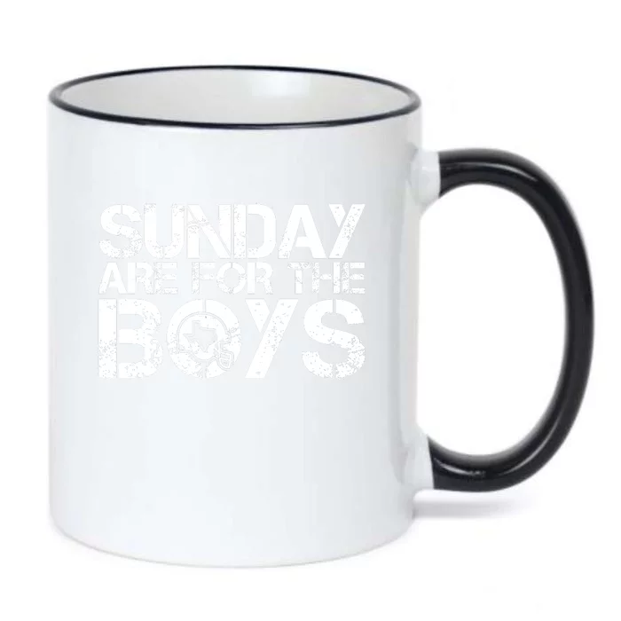 Sunday Are For The Boy Football Fan Black Color Changing Mug