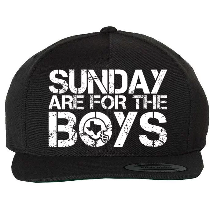 Sunday Are For The Boy Football Fan Wool Snapback Cap